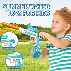 New Desert Eagle Linkage Electric Water Gun Large Capacity Blue Grey Water Gun Continuous Shot Water Fighting Kid Water Gun Toys