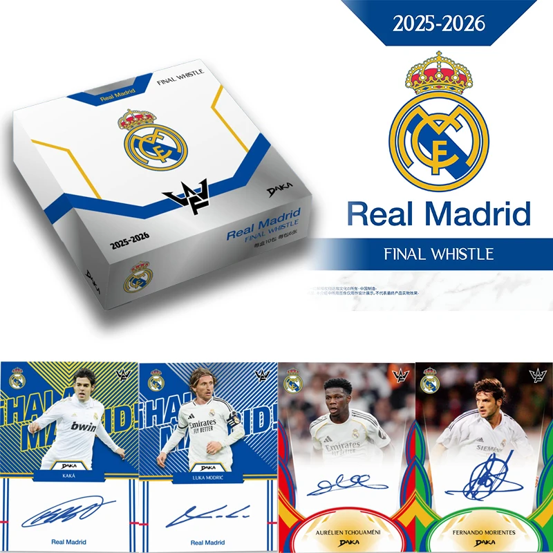 Daka 2025-2026 Real Madrid Barcelona Cards Audience Machester Cuty Juventus Ac Internazionale Milano Star Player Signature Card
