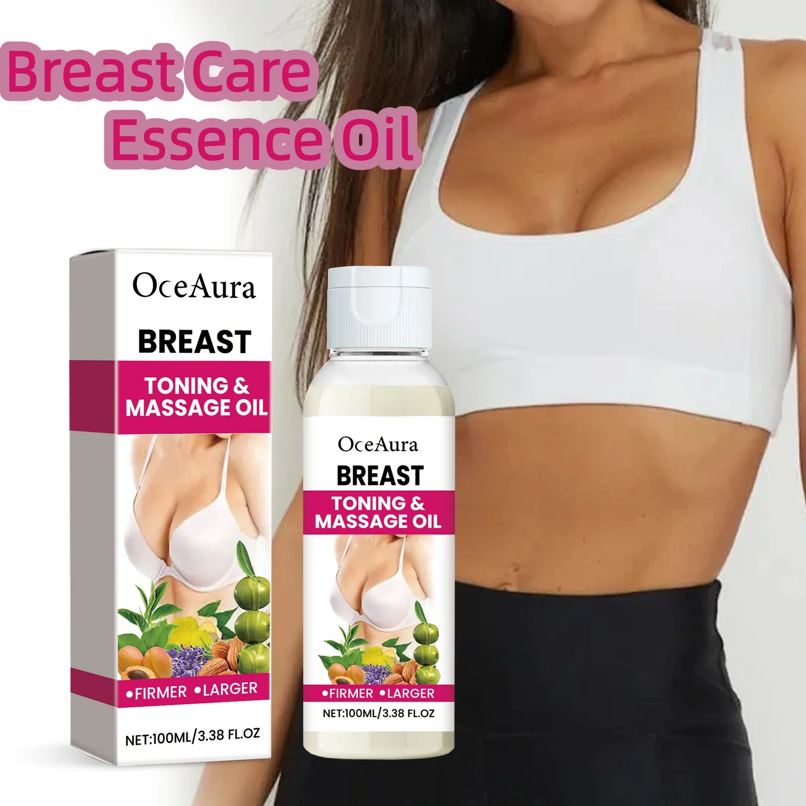 Breast Care Essence Oil,PMS & Menstrual Breast Relie,Anti-Stagnation,Firming & Lifting Effect,Antioxidant & Breast  Health,Aromatherapy & Stress Relief,Non-Greasy & Fast Absorbing, Clean, Vegan & Hormonal-Safe