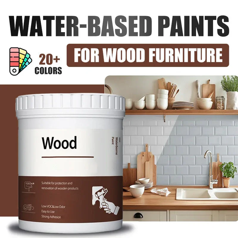 

500g Water-based Environmentally Friendly Odorless Wood Furniture Repair and Renovation Paint