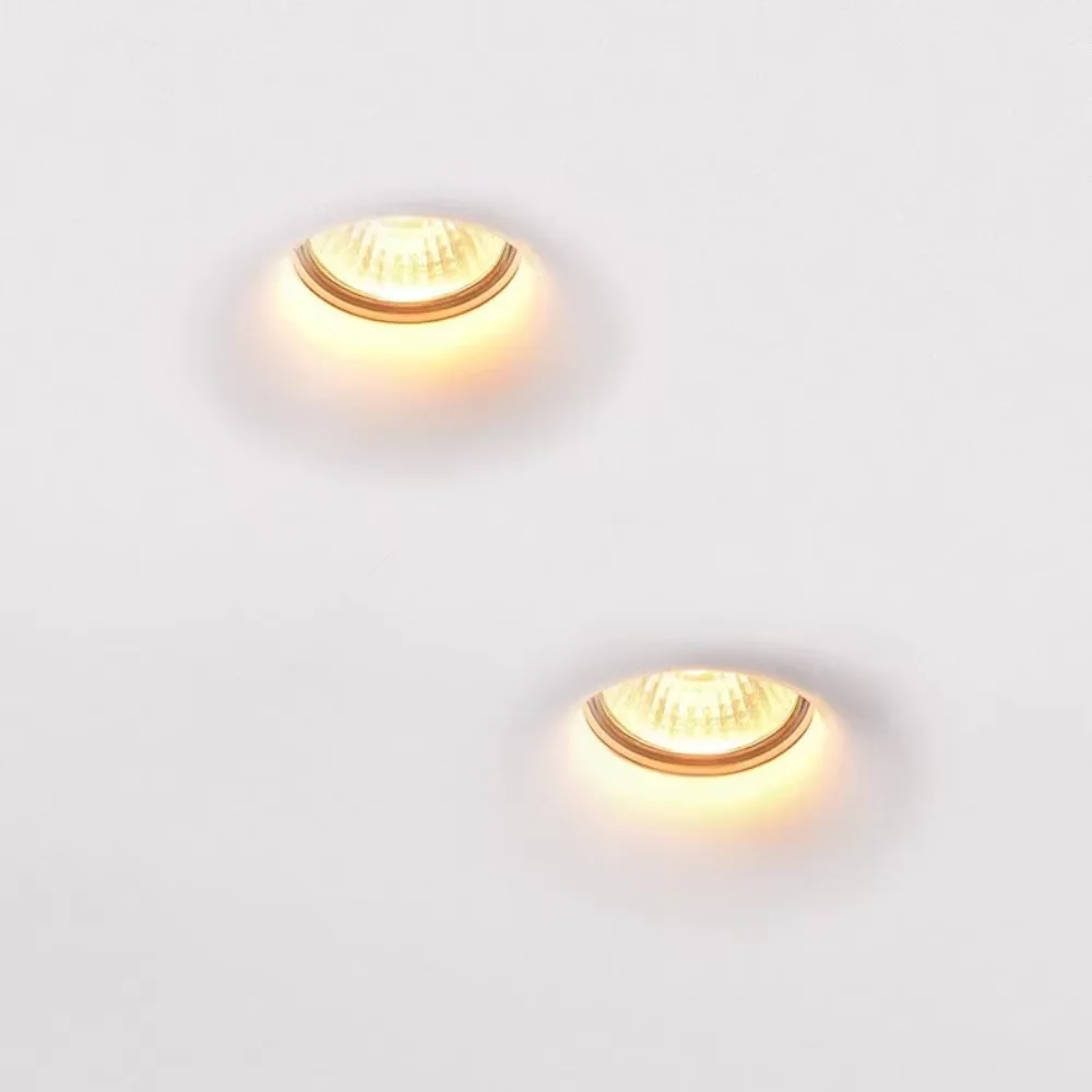 

Recessed Gypsum Downlight Ceiling Lamp LED Anti-Glare Embedded Borderless Spotlight Living Room Bedroom Aisle Home Lighting