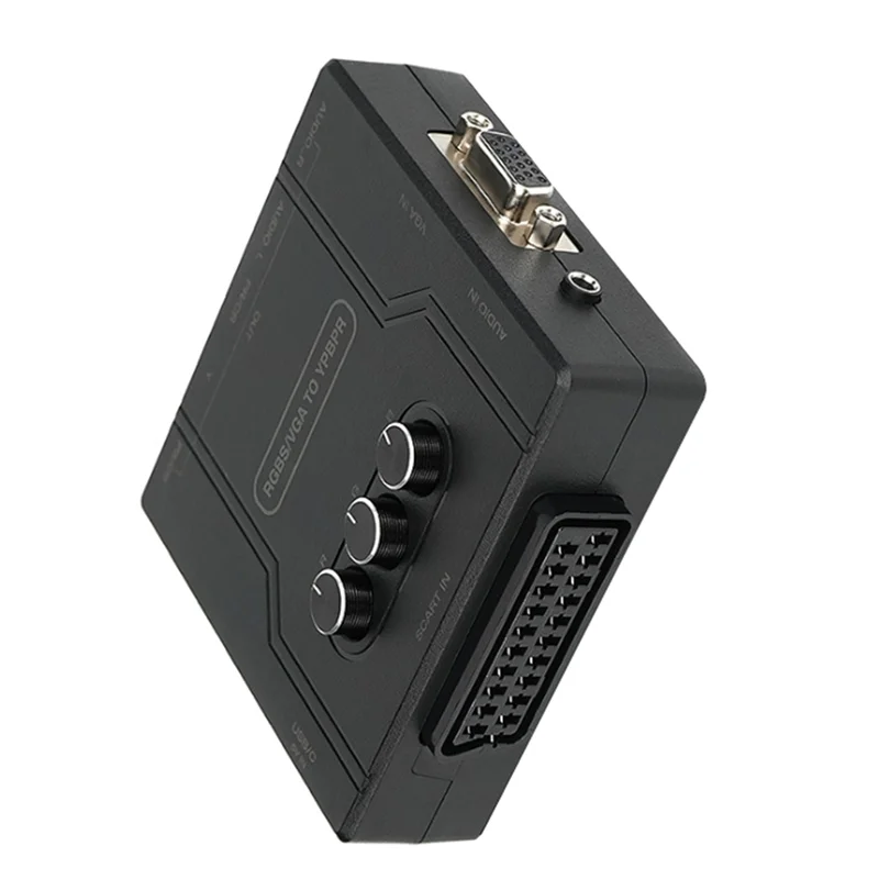 

A25P RGBS VGA To YPBPR Component Converter SCART To YPBPR YCBCR For Nintendo 64 PS1 PS2 Dreamcast Retro Game Consoles