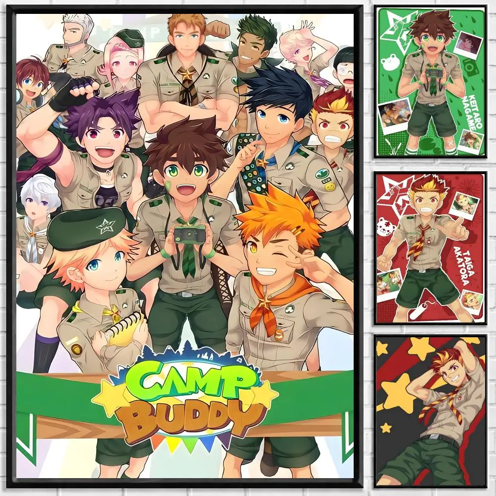 Game Camp Buddy Poster Self-adhesive Art Waterproof Paper Sticker Coffee House Bar Room Wall Decor