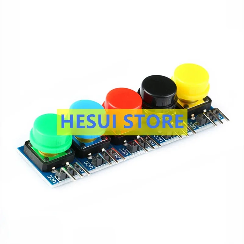 Large button switch module with cap Light touch/non-self-locking/multi-color cap optional