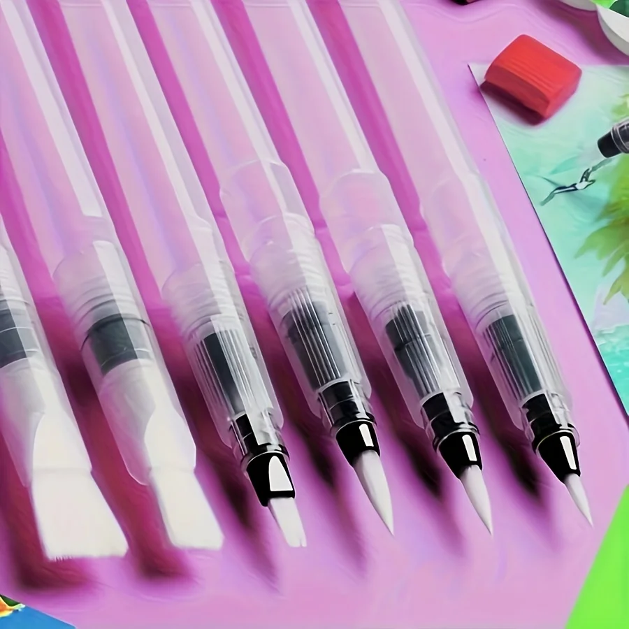 12/24-teiliges Aquarell-Pinselstift-Set, super einfach zu bedienen und zu befüllen, Wasserpinselstifte, Aquarellfarbstifte, wasserlösliche Farbstifte – Detail 4