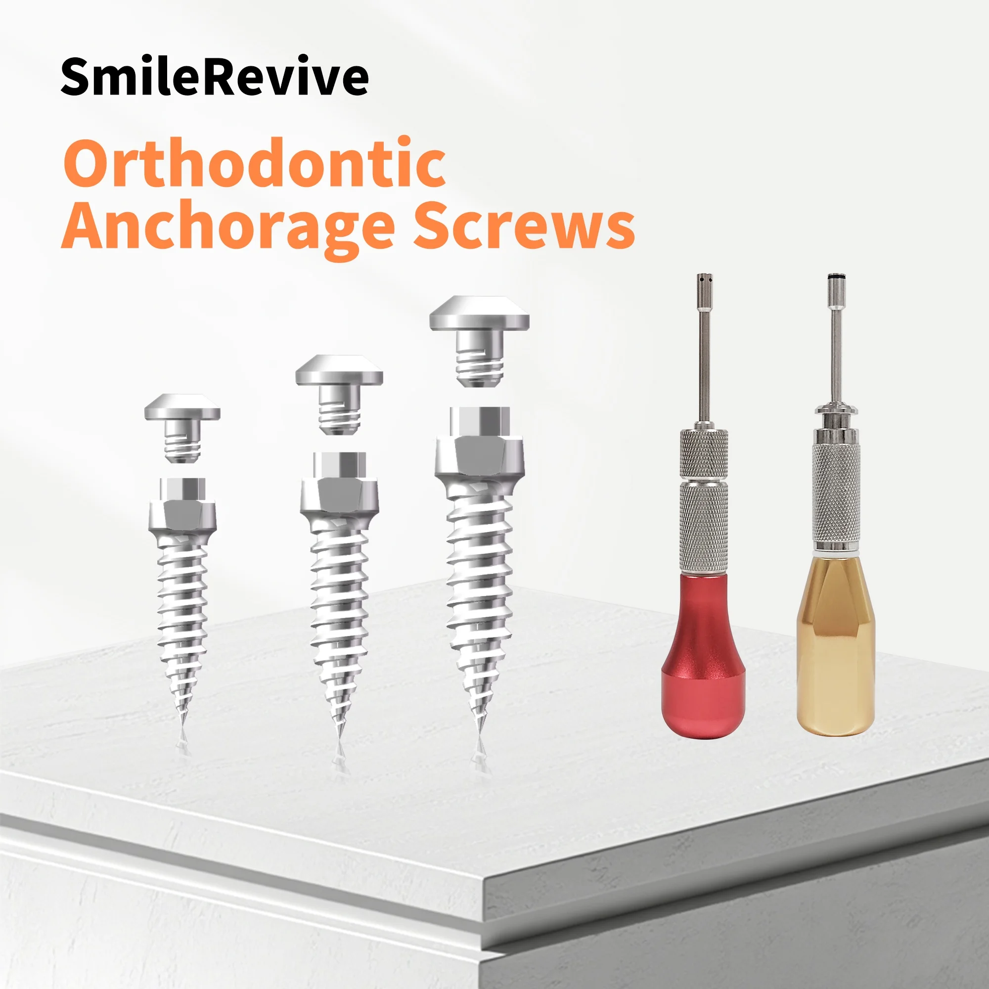 

SmileRevive Dental‌ Orthodontic Implant Anchor Screws‌ Temporary Anchorage Device Dental Screwdriver Handle Kits