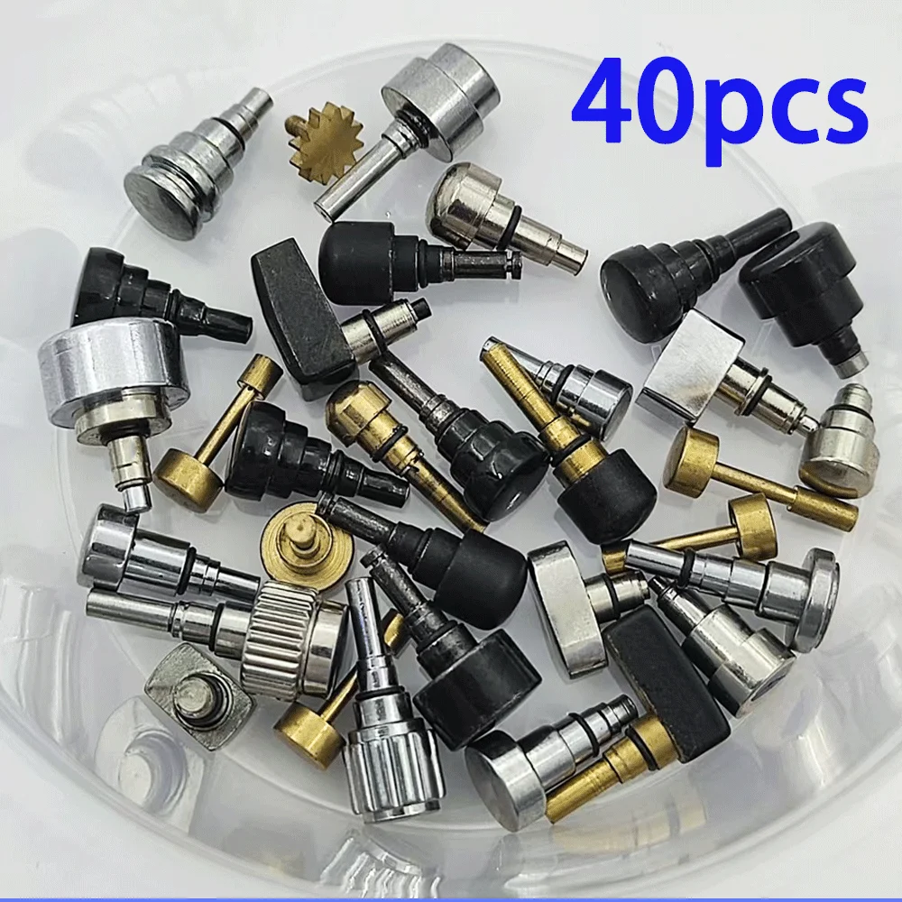 Watch Accessories Handles, Mixed DlY Handles, WatchButtons, Silver and Gold Sizes Mixed Shipped Randomly 40PCS