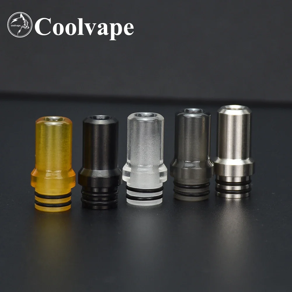 ملحقات WOLF COOLVAPE Vape 510 MTL طرف بالتنقيط 316ss pc pei مادة e-cig طرف بالتنقيط لـ Flash-e-Vapor V4.5S + rta E-cig Atomizer