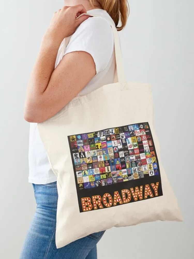 

Broadway Musical Theatre Logos - Hand Drawn Tote Bag Shopper hand bags cloth bag woman shopping bags foldable