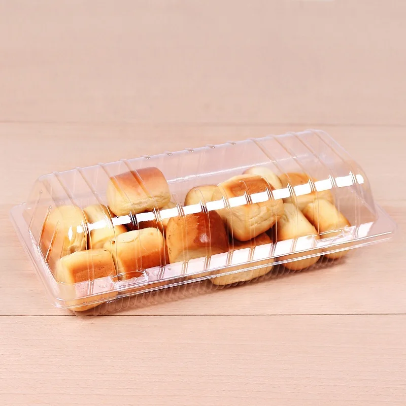 Promotion Food Snack Container Plastic Box Disposable Plastic Snack Box With Clips Disposable Clear Plastic Snack Packing Box