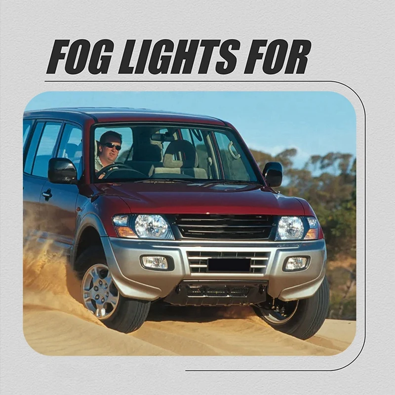 

Car Front Bumper Fog Lights Foglight For Mitsubishi Pajero 2000 2001 2002 2003