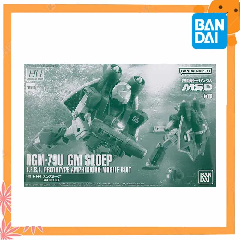 NA STANIE Bandai Oryginalny GUNDAM Seria HG 1/144 RGM-79U GM SLDEP Figurka Akcji Anime Model do Składania Zabawki Kolekcjonerskie Model Prezent