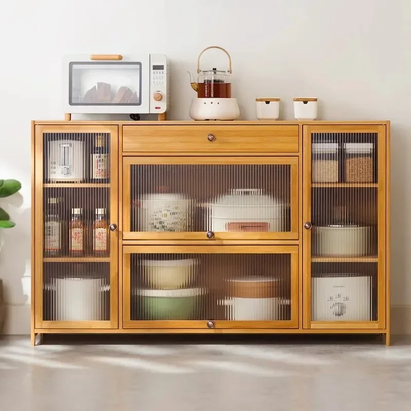 Factory Side Cabinet, Kitchen Shelf, New Floor-to-ceiling Household Dust-proof Storage Artifact, Bowl Rack, Sideboard Cabinet