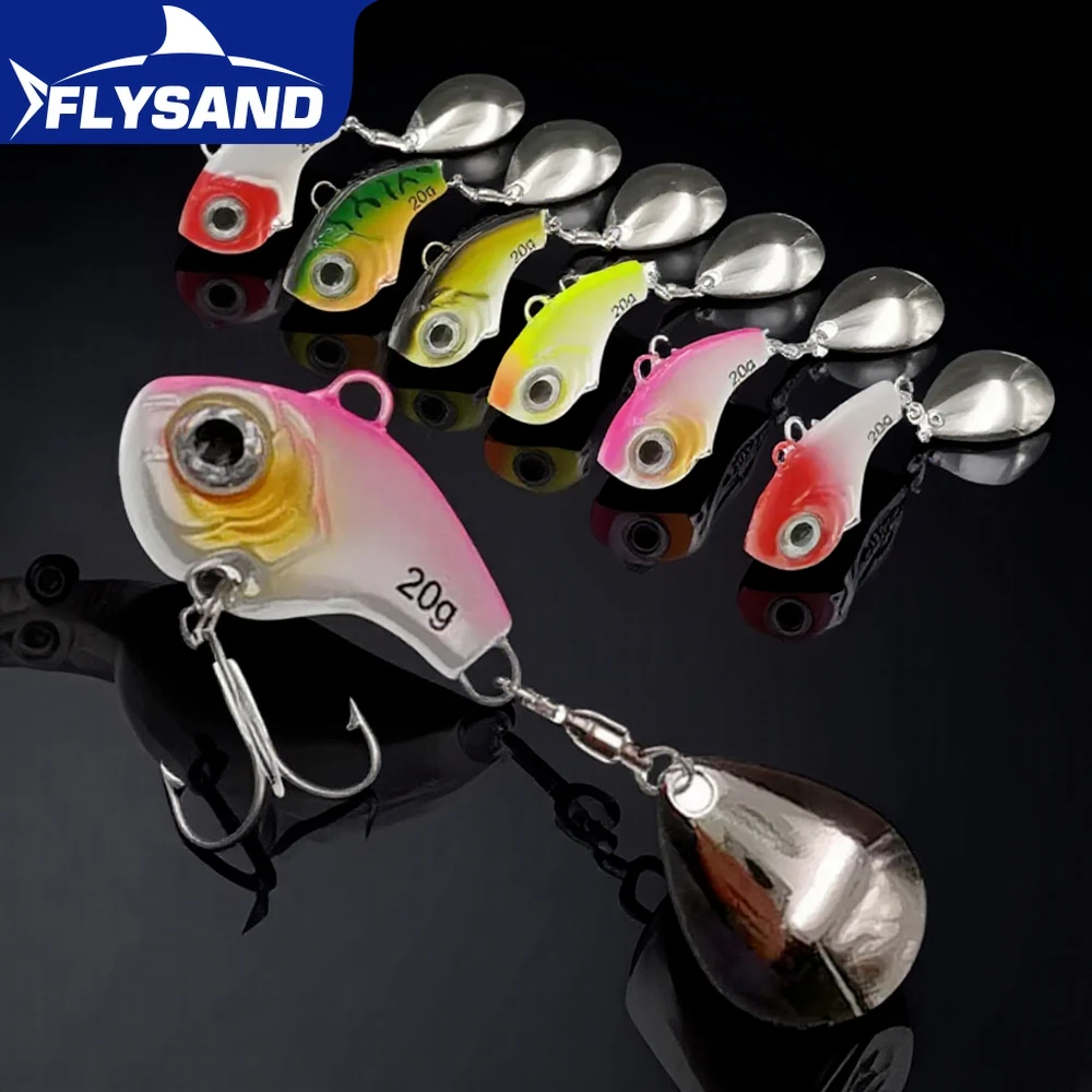 Metall Mini VIB Löffel Angelköder 20g Haken Tackle Pin Crankbait Vibration Spinner Sinking Bait Lure