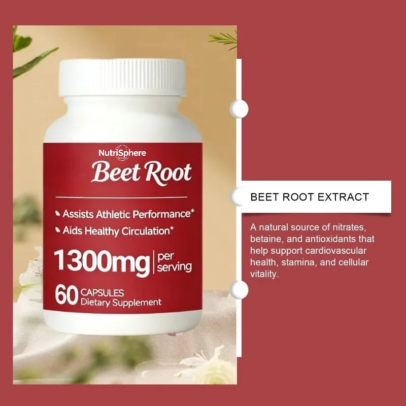 Beetroot 1300mg Per Serving 60capsule