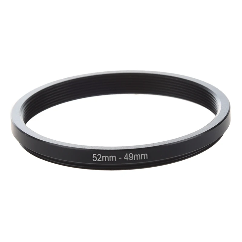 2X 52Mm-49Mm 52Mm To 49Mm/55Mm-52Mm 55Mm To 52Mm Black Step Down Ring Adapter For Camera