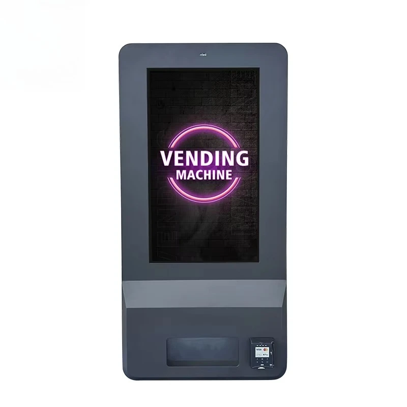 Outdoor Wall Mount Retail Kiosk, Large Touch Screen, Waterproof Structure, Mini Self Service Dispensing Station For Outdoor