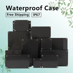 IP67 Black Waterproof Junction Box ABS Plastic Enclosure for Outdoor/Indoor Electronics & Electrical Projects