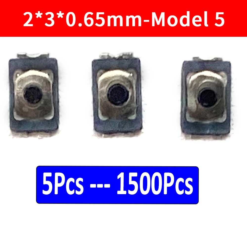 5Pcs -1500Pcs,2*3*0.65mm Tactile Push Button Switch Tact 4 Pin Micro Switch Smd for Huawei Vivo for Oppo for Xiaomi Mobile Phone