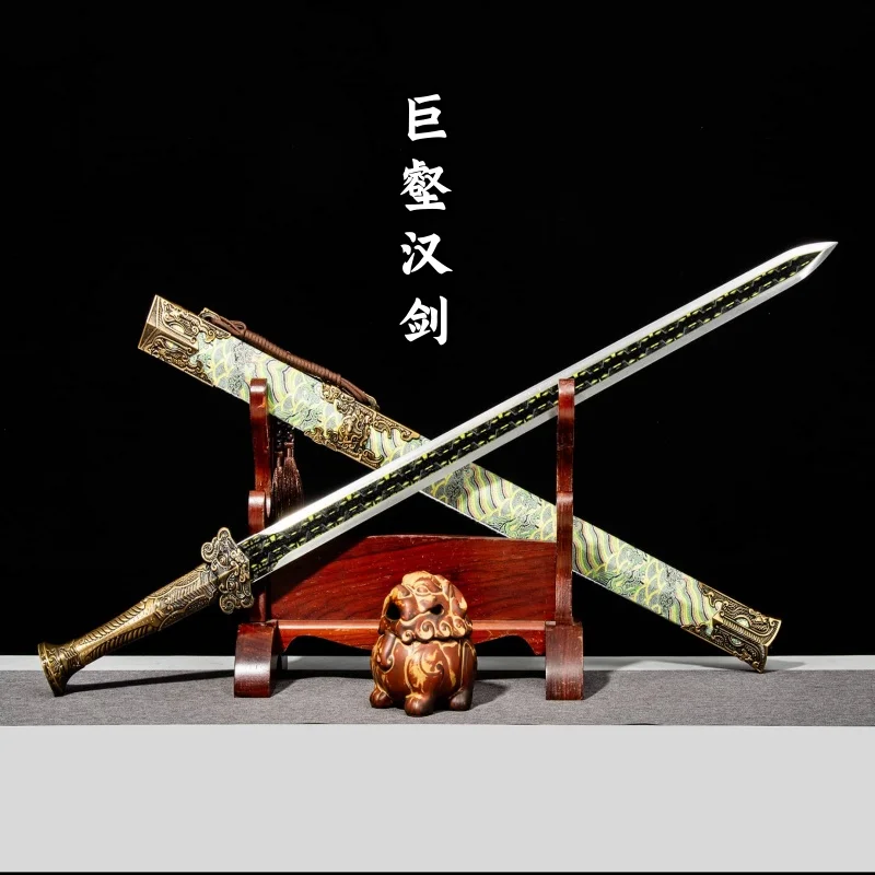 Eight sided Han Sword, Longquan High Manganese Steel Integrated Sword and Art Martial Arts Self Defense Performance