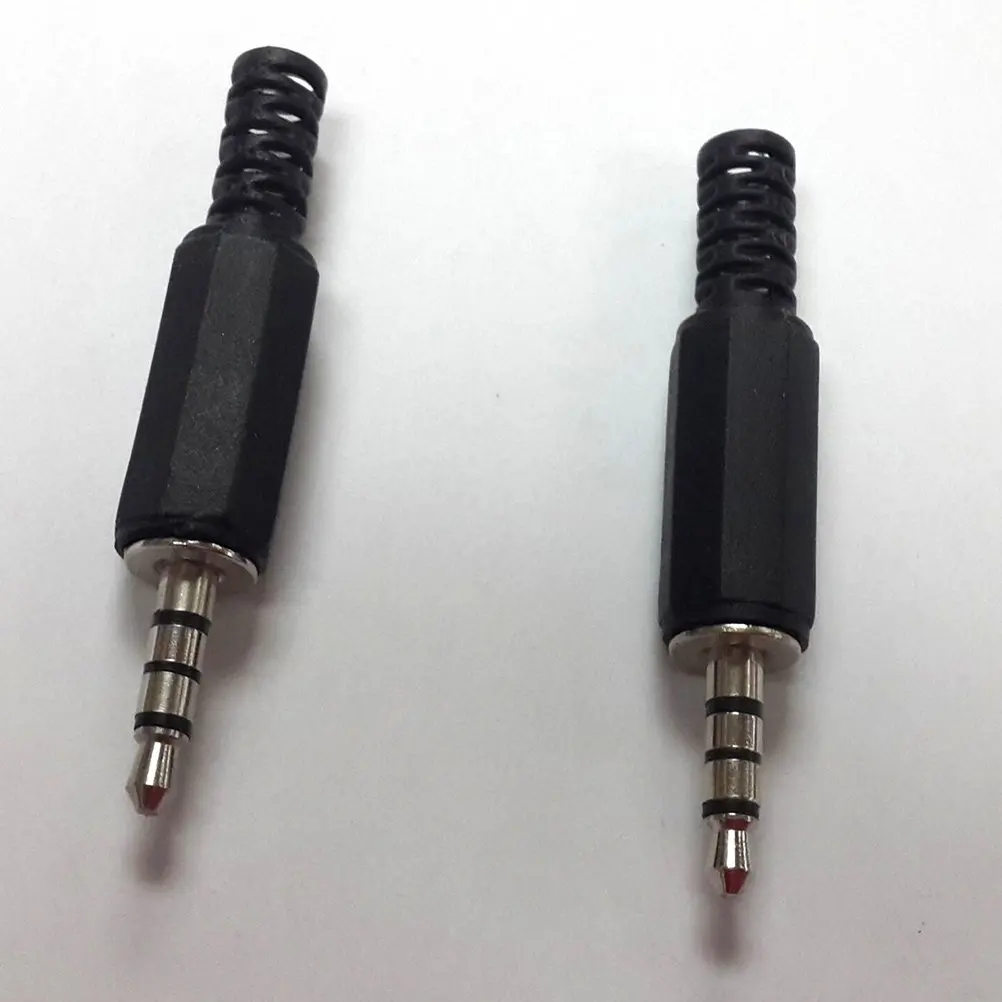 10 Pcs Jack 3 5mm 3.5 Headphone Earphones Wired Headphones Stereo Audio Male Plug Adapter Solder Type Replacement Repair 3.5mm