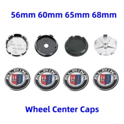 4pcs 56mm 60mm 65mm 68mm For ALPINA Emblem Logo Car Wheel Center Cap Hub Cover Badge Car Styling Accessories For E46 E90 F10 f30