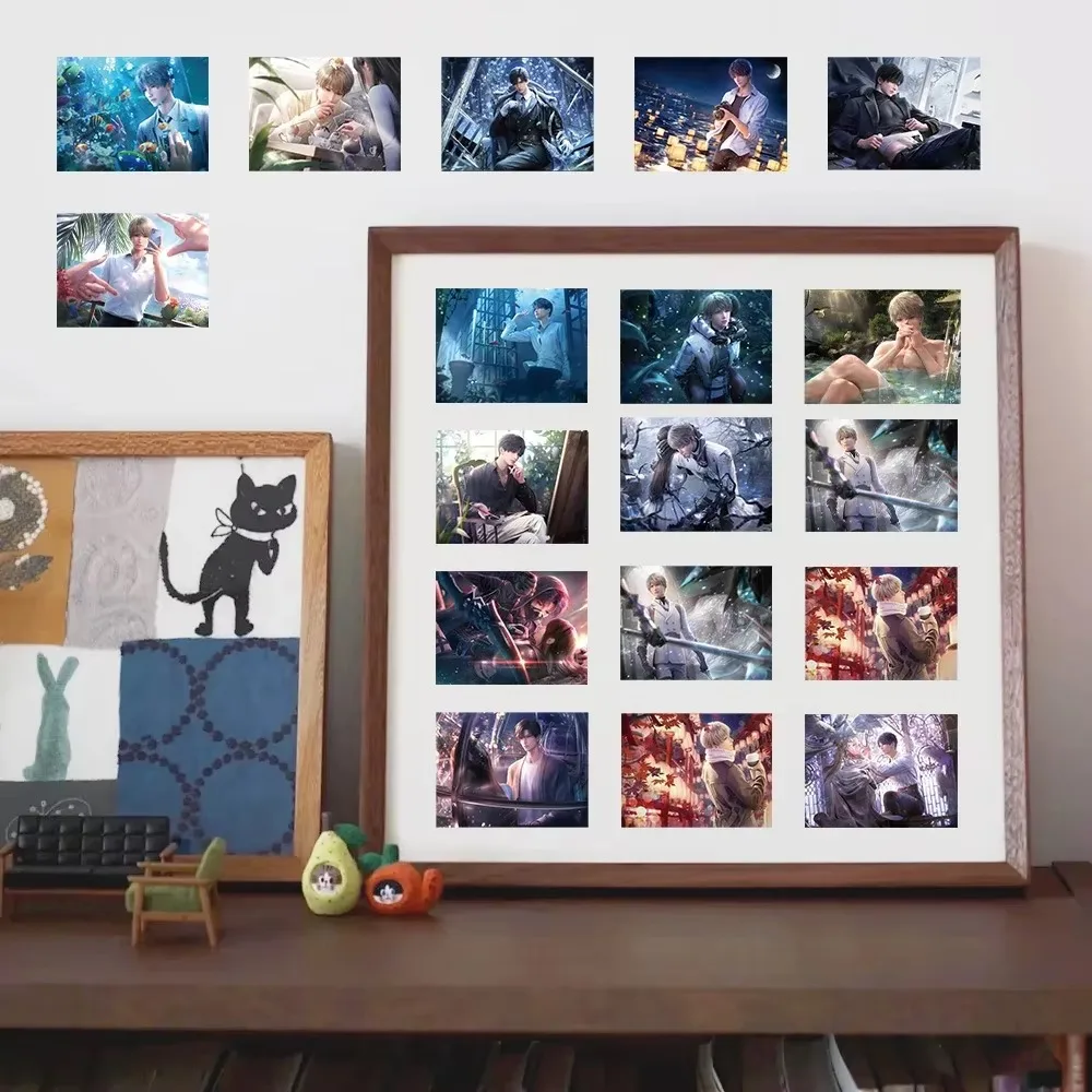 60 قطعة لعبة أنيمي الحب والفضاء العميق الكتابة على الجدران ملصقات مقاومة للماء Xavier Zayne Rafayel Shen Xinghui Li Shen Qi Yu لتقوم بها بنفسك الهاتف