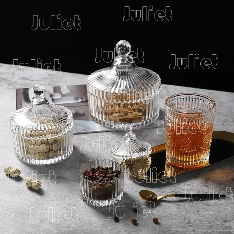 Jug Glass Bottle and Jar Classic Design Jars Crafts Candle Jars Glass Container Glass Bottle Solid Color Storage Box Household