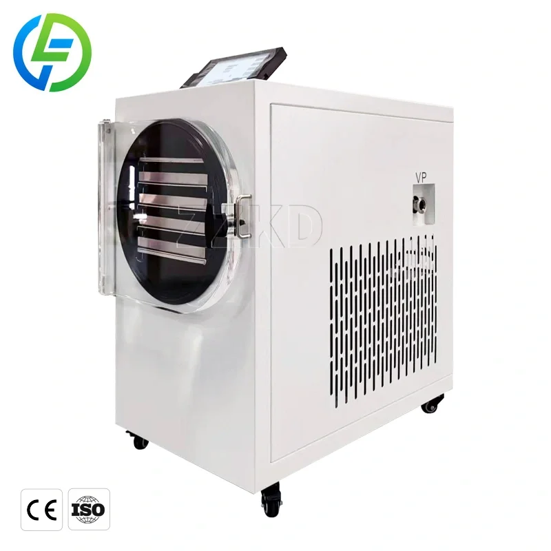 4 Trays 3-5kg Small Capacity Freeze Dryer Machine for Fruits Banana Kiwi Lemon Vacuum Freeze Dryer Small Meat Freeze Dryer