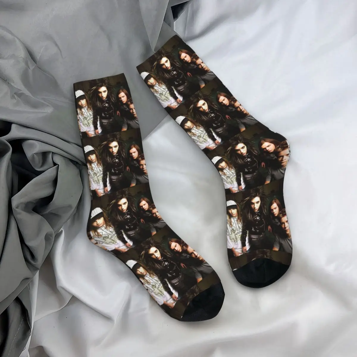 Happy Funny Male Men Socks Harajuku Vintage Tokio Hotel Sock Tom Kaulitz Sport Women Socks Spring Summer Autumn Winter