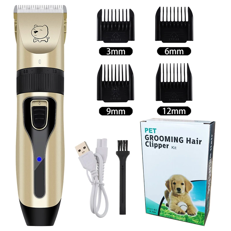 Pet Shaving Trimmer Cat&Dog Hair Trimmer Shaver USB Charging Professional Pet Grooming Set Electric Pet Clipper