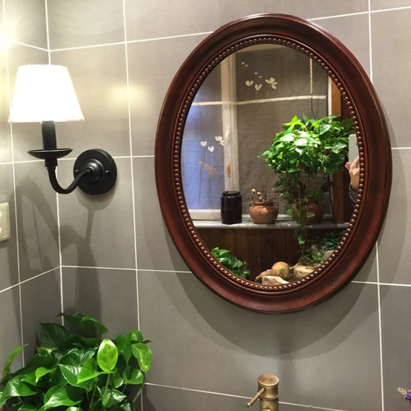 

American Bathroom Mirror, Simple Vanity Mirror, Nordic Toilet Mirror,