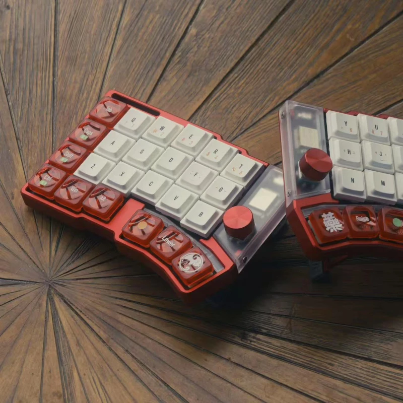 

LAK LCK Low Profile Keycap Set Custom PC Choc V2 54key 1353 Cross Axis Thin Cornix Mechanical Keyboard Keycaps for MX Switch