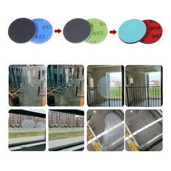 Glass Repair Grinding Polishing Disc For Curtain Wall/Tempered/Car Excluding Windshield/Laminated Glass  ScratchRemoval3Pcs/Pack