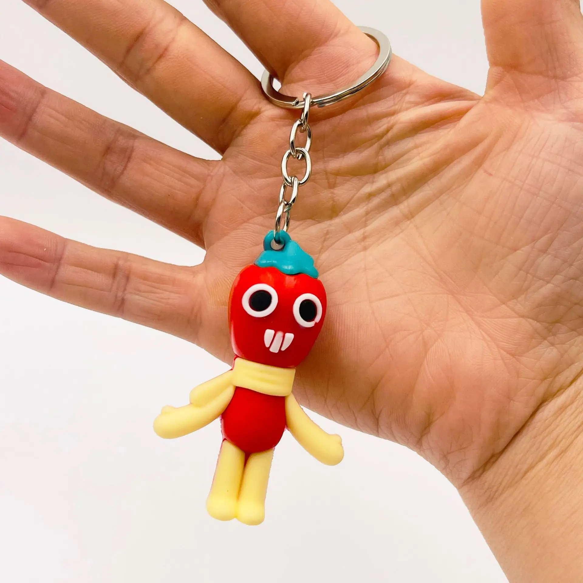 Dandys world Keychain accessaries Cartoon funny Bag Pendant cute creative charm Car Keyring Friends Fans Gifts