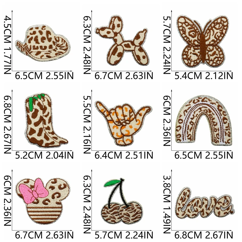 Parche bordado leopardo dibujos animados – Termoadhesivo para planchar - imagen 3