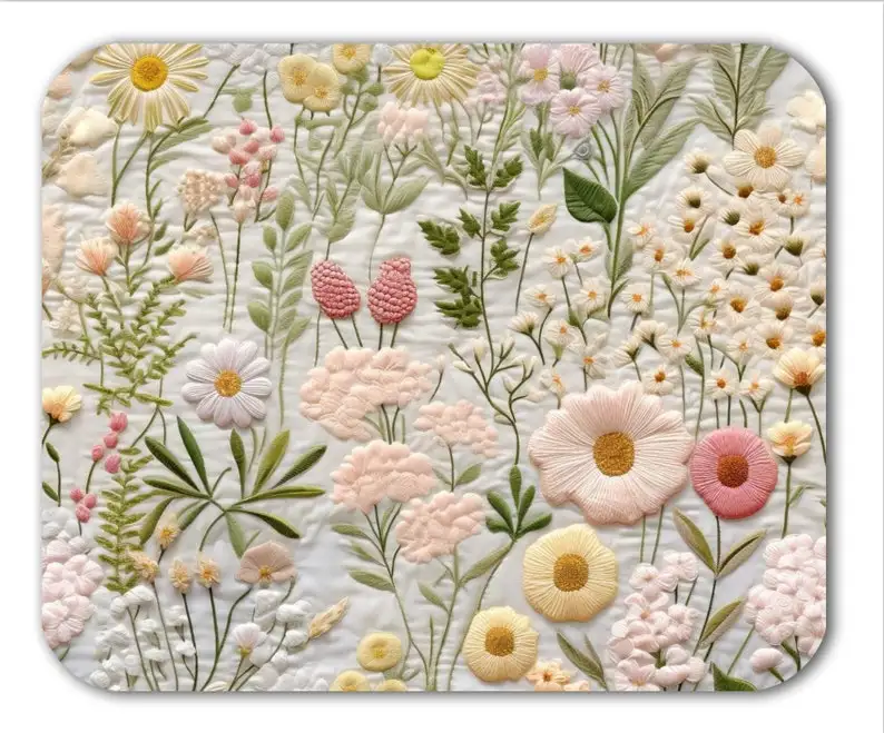 

Mouse Pad Brushed Fabric Mousepad Flowers Laptop Desk Mat Kawaii Desk Accessories Mousepad Gamer Mouse Pads Mouse Mat Setup Pc