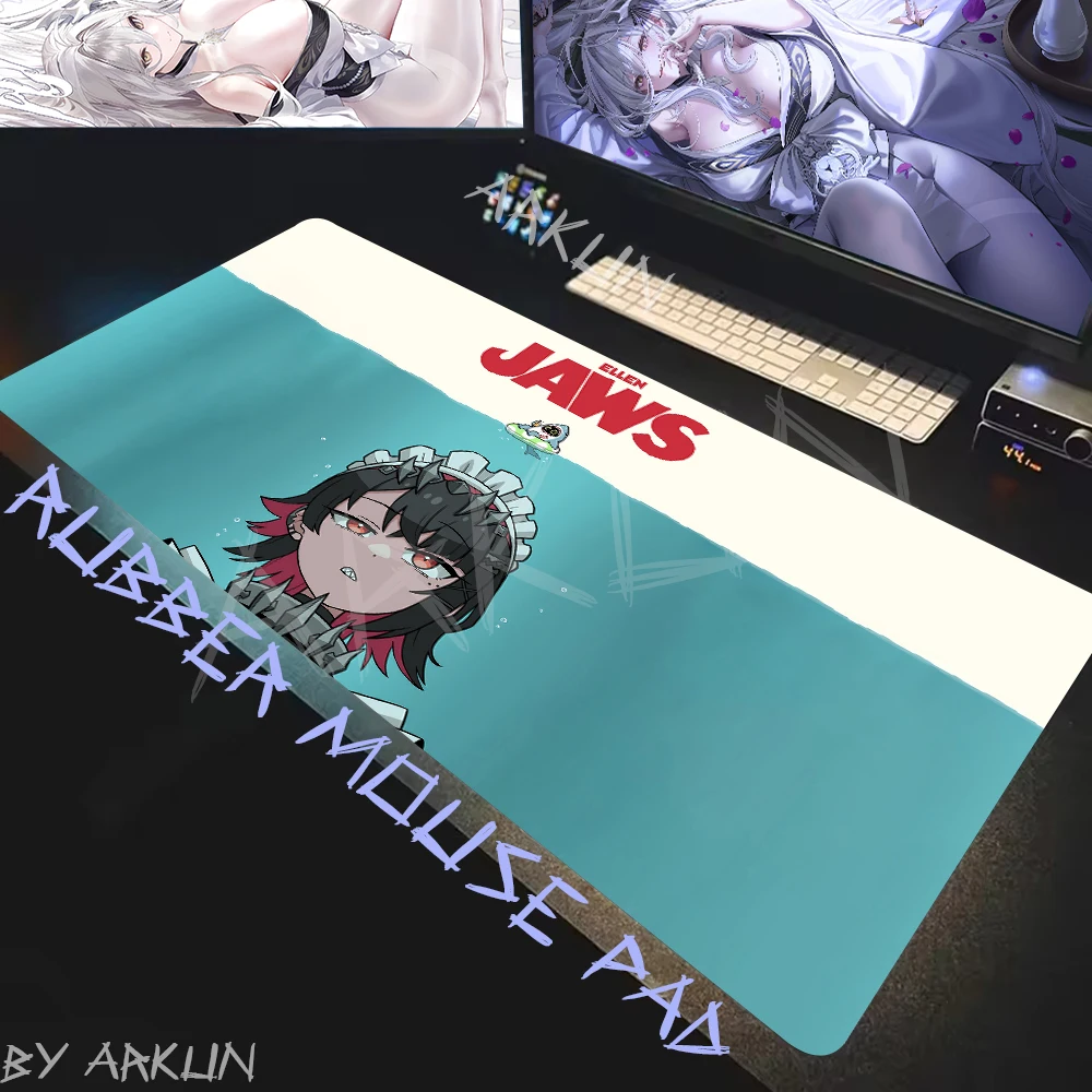 

TOP Pretty DIY Kawaii Hot Girl Ellen Joe Fashion Video Game Zenless Zone Zero Large Anime Mouse Pad Gaming Keyboard Computer Mat