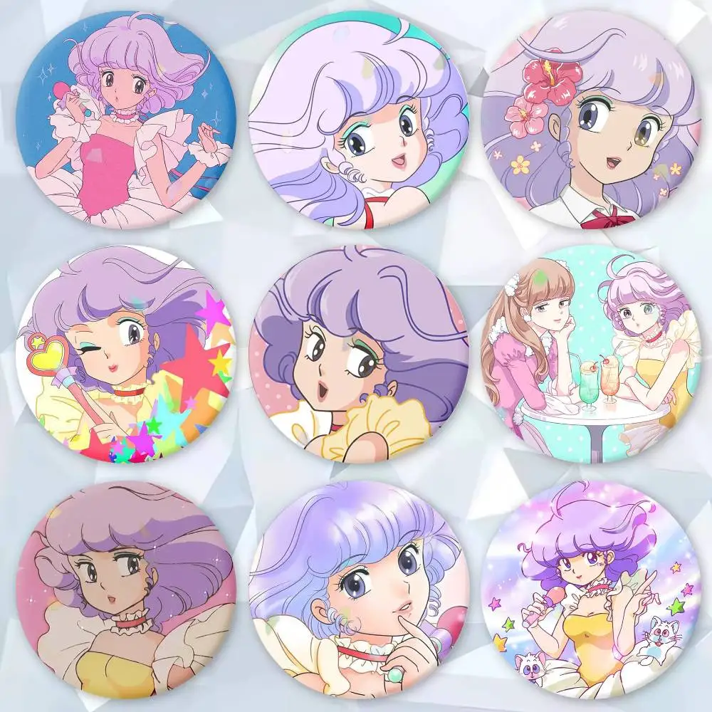 

ANIME M-Magical Angel Creamy Mami Brooches Cartoon Badge Pins Backpack Hat Accessories Friend Gift