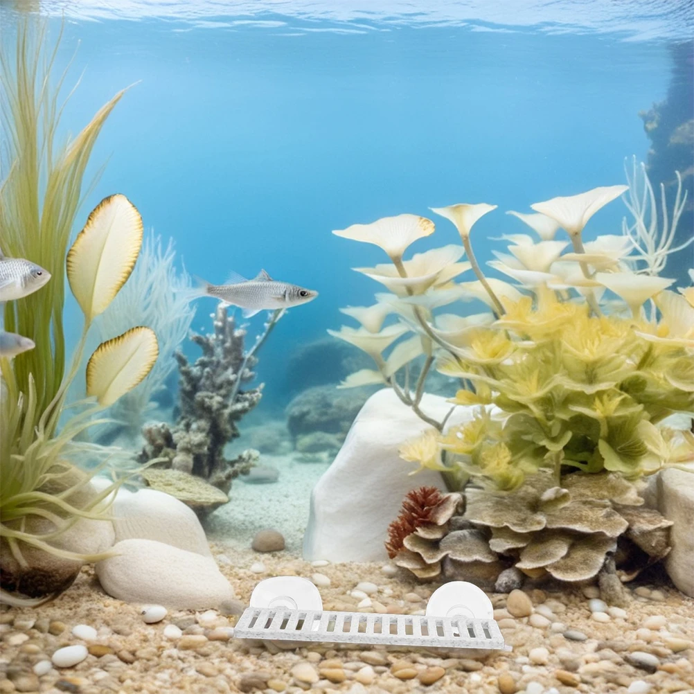 

2Pcs Fish Resting Bed 3D Printed Leaf Sleep Pad Durable Fish Tank Aquatic Habitat Decoration Tank Accessory Reptile Accessories
