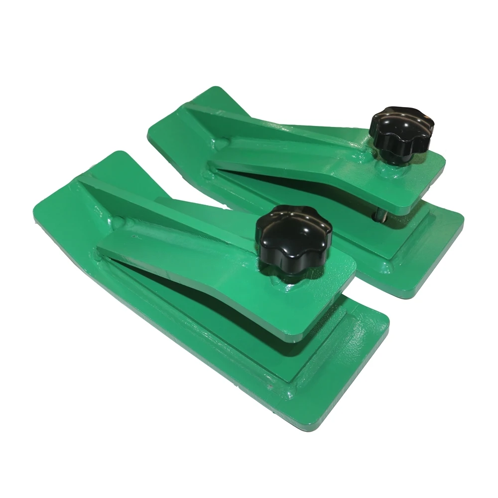 

2pcs 12"x4.5" Heavy-Duty Steel Ski Edge Turf Tamer Protector Green Tractor Bucket Attachment