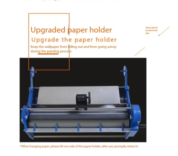 JJ53-68A Wallpaper gluing machine, Hand-cranked wallpaper gluing machine, Gluing machine, 8L glue tank capacity