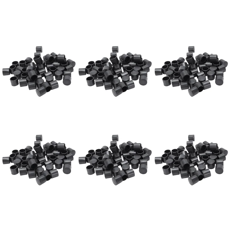 B03C-300 قطعة من المطاط الأسود PVC غطاء نهاية مستدير مرن غطاء قدم مستدير 12 مم