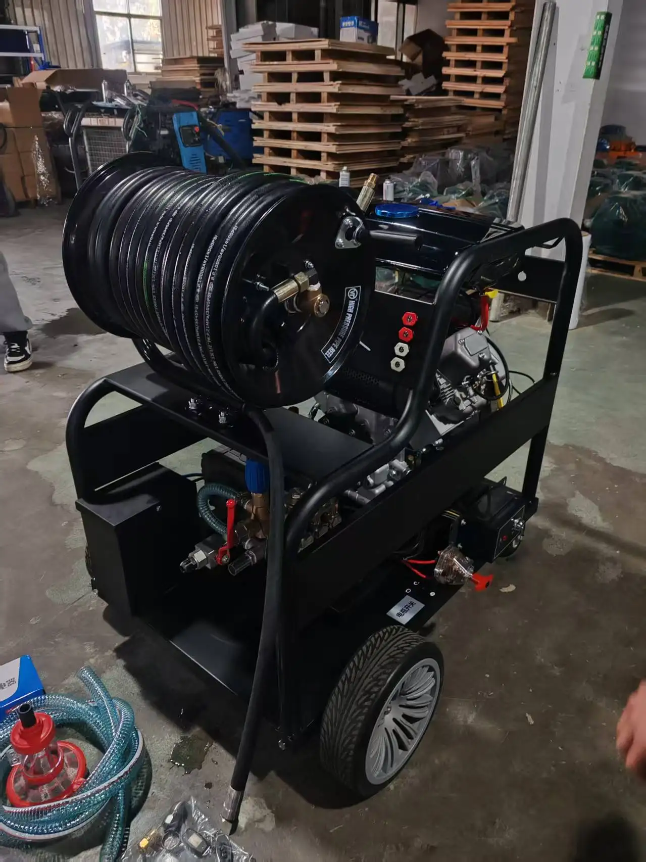 NEW 250 Bar 60L Drain Pipe Cleaner Professional Unblocking Efficient High Pressure Water Jet Pipe Sewer Cleaning Machine