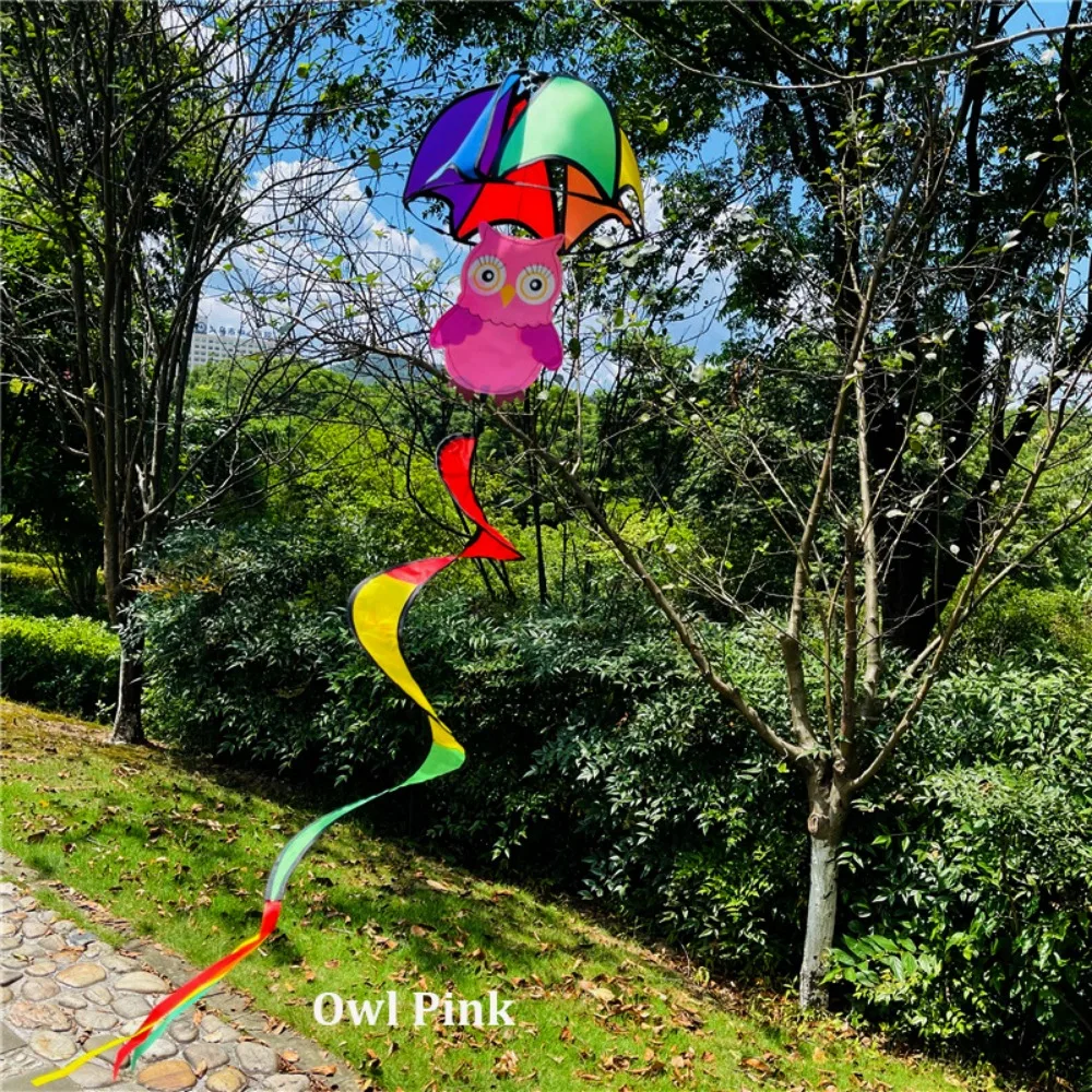 Colorful Cartoon Umbrella Pendant No Toxic Hanging Cloth&Plastic Vintage Colorful Parachute Animal Insects Spinning Windmill