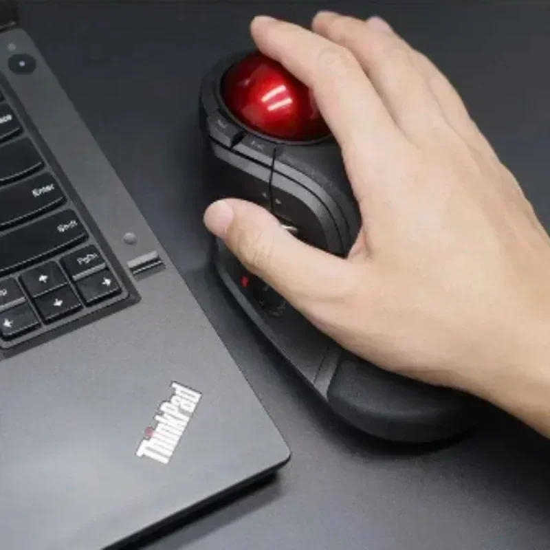 MiFuny CAD Mouse with Trackball Wireless Ergonomic Custom Key Drawing PS Designer Office Mouse for Laptops PC Accessory