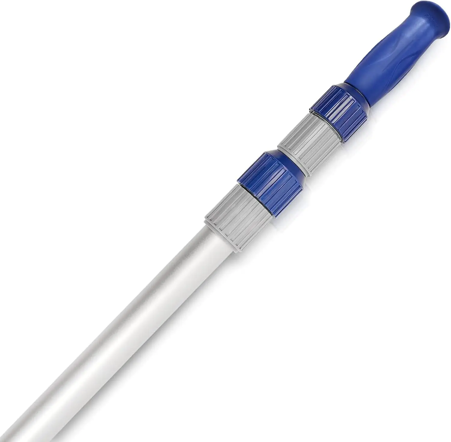 

Телескопическая штанга для бассейна 15 футов - регулируемая алюминиевая штанга для скиммера с прочным захватом для чистки сеток, вакуумных насадок и щеток