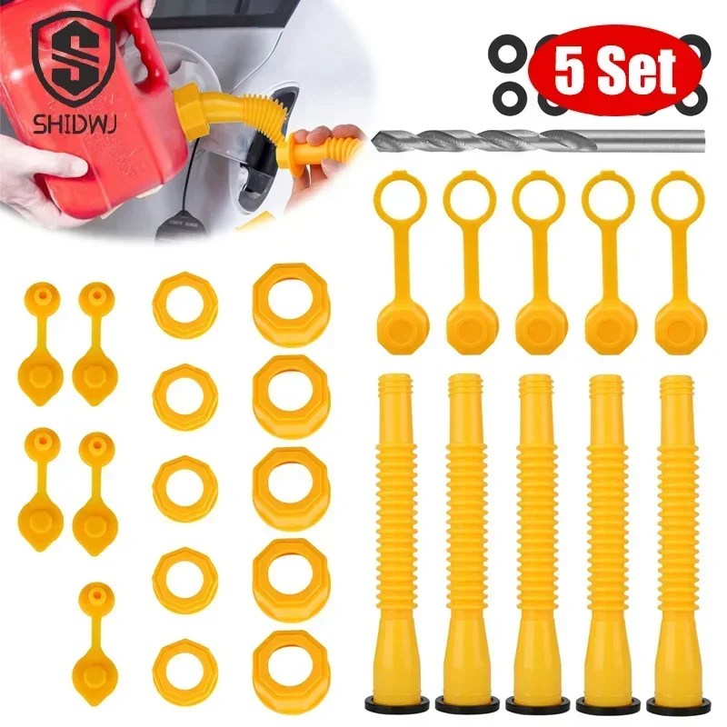 5 Sets Gas Can Nozz…