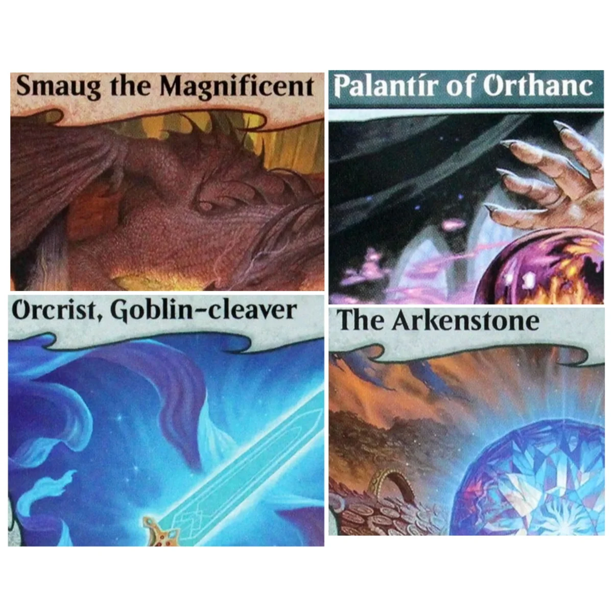HOB/HOC "Smaug le Magnifique/Dernier Marché des Ent" TCG M Cartes Proxy de Haute Qualité pour Jeux de Société et Cartes à Collectionner
