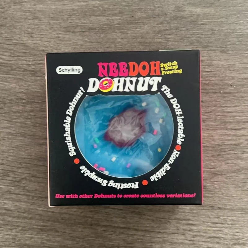 New Arrival Schylling NeeDoh Jelly Donut Squeeze Toy, Stress Relief Squishy Toy with Slow Rebound, Perfect Gift